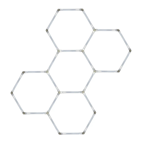 Nowoczesna lampa sufitowa Geometric LP-0209/5C 4K LED 4000K IP44 biały