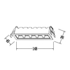 Ruchome oczko podtynkowe Plus LP-1506/1RS BK LED 3-7W zmienna barwa czarna