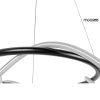 Wisząca oprawa SERPIENTE czarna biała MSE1501100395 1xLED 35W 3000K wąż LED