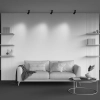 Loftowa tubka lampa sufitowa Calipso C108CL-01-GU10-B czarna