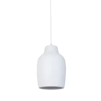 Zwisowa lampa nad stół Nora 41377 do salonu z ceramiki biała