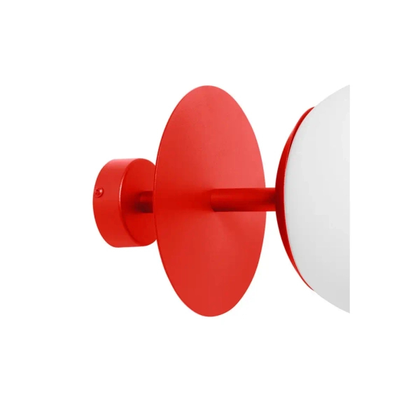 Przysufitowa lampa do salonu PLAAT B PLB1120S3 IP44 czerwony pomarańczowy