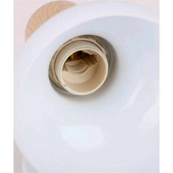 Ścienna lampa reflektor PUERTO 91-62796 skandynawska drewno biały