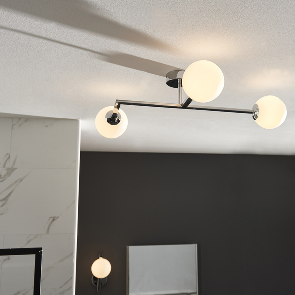 Sufitowa lampa do łazienki L&-193904 Light& molekuły IP44 chrom