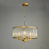 Jadalniana lampa wisząca Evelyn EVE0363 szklana brązowy przezroczysty