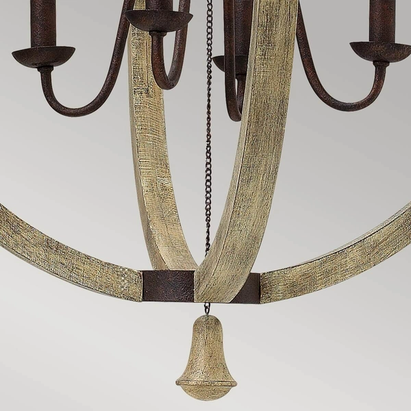 Klasyczna lampa wisząca Middlefield HK-MIDDLEFIELDP4 vintage rdzawa