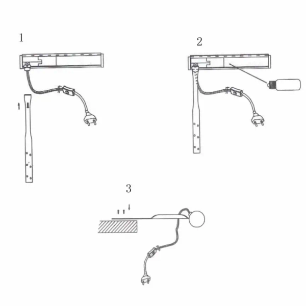 Minimalistyczna lampa ścienna Monalisa galeryjka złota