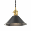 Metalowa lampa wisząca Hadano HAD0140-02 Dar Lighting złota cyna czarna