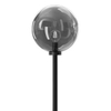 Podłogowa lampa loftowa DOHAR 9416 Shilo kulka dymione szkło czarna