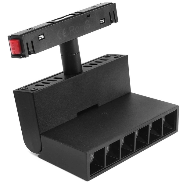 Łamana lampa do szyn magnetycznych 3-fazowych 813 Domeno LED 6W 3000K czarna