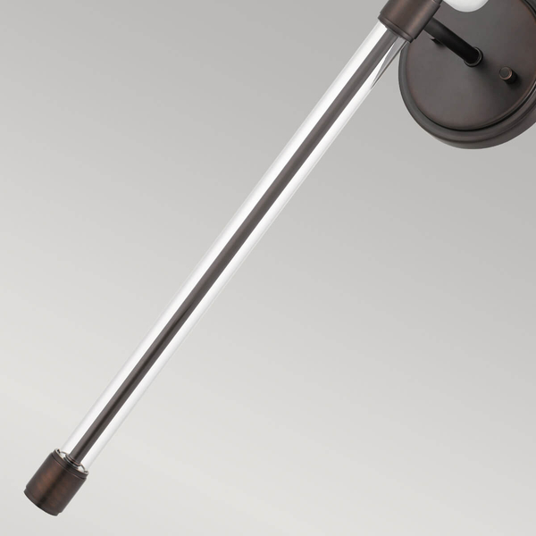 Lampa ścienna Barbour QZ-BARBOUR1-HO Quoizel abażur brązowy kremowy