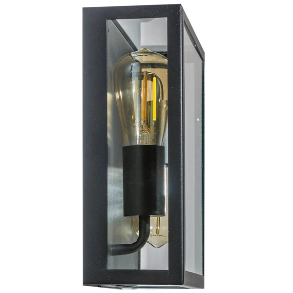 Elewacyjna lampa ogrodowa Niklas AZ4488 IP44 kwadratowa czarna