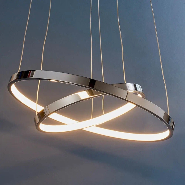 Pierścieniowa lampa wisząca Kline KLINE-2CH LED 28W 3000K chrom