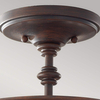 Sufitowa lampa szklana Pickering Lane FE-PICKERING-LANE-SF Feiss retro szklany brązowy