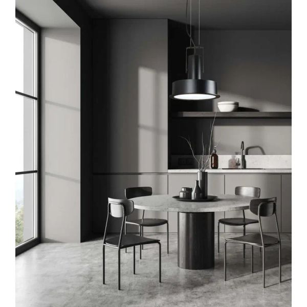 Loftowa wisząca lampa 1644 do salonu tuba regulowana czarny