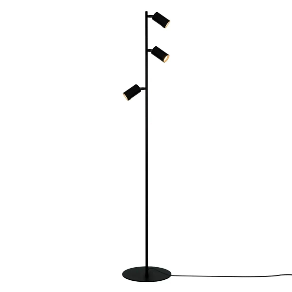Podłogowa lampa regulowana Monti K-4409 Kaja do salonu stojąca czarna