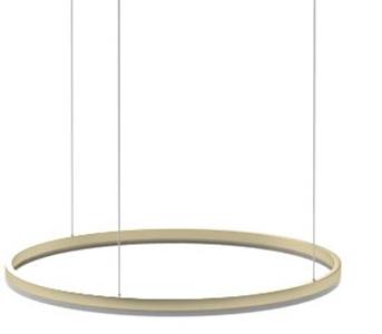 Lampa wisząca Halo AZ4973 LED 120W 3000-6000K pierścień złota