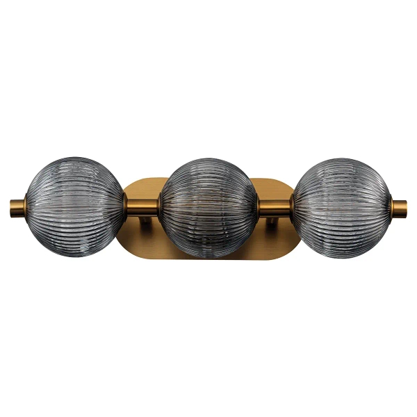 Kulista lampa ścienna Palmas QN-PALMAS-3W-BG LED 27W 3000K IP44 złota