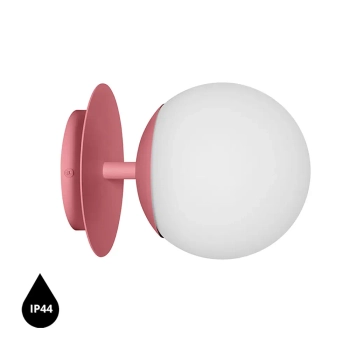 Kuchenny kinkiet na ścianę PLAAT C PLC180S0 okrągła różowa