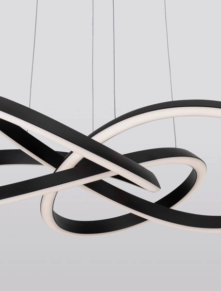 Wisząca lampa CHIAPAS LE42834 spirala salonowa LED 54W 3000K czarna