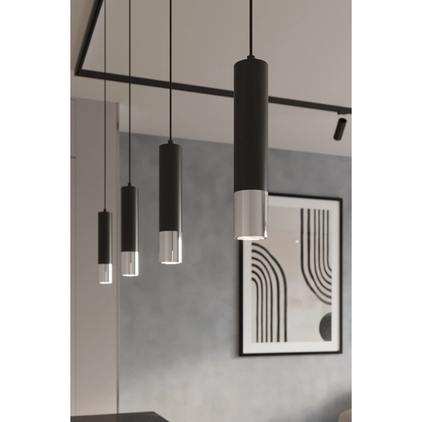 Regulowana lampa sufitowa DIREZIONE MYL.00049 3-fazowa tubka czarny