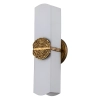 Kinkiet ścienny do łazienki Elan QN-ELAN-2WB-DG-OPAL tuba IP44 złoty
