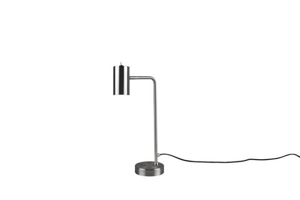 Biurkowa LAMPA regulowana MARLEY 512400107 Trio metalowa LAMPKA stojąca tuba loftowa na stół nikiel