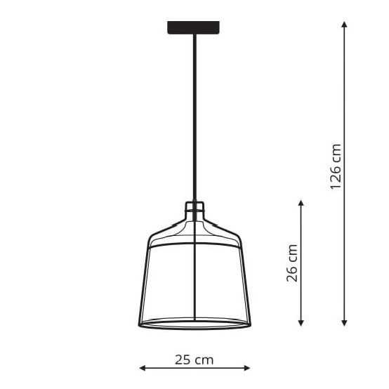 Loftowa LAMPA wisząca DRITTO LP-123/1P S WH Light Prestige metalowa OPRAWA industrialna ZWIS druciana białe czarne