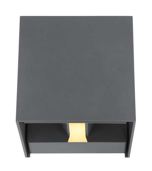 Zewnętrzny kinkiet Veronika 34168 kostka LED 6W 3000K grafitowa