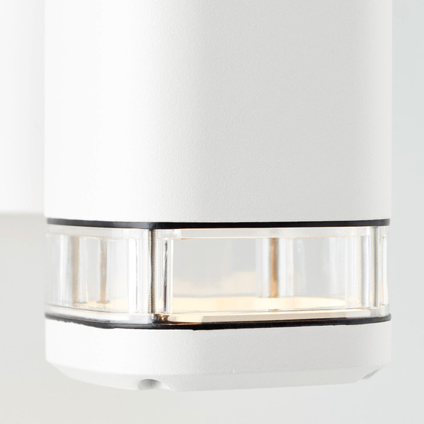 Zewnętrzna lampa ścienna Jandy 90968A05 góra-dół tubka IP44 biała