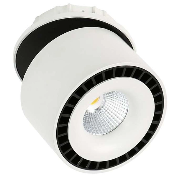Sufitowa LAMPA regulowana SEVILLA ROUND CEILING SL7560/28W 4000K WH+BL Italux metalowa OPRAWA spot LED 28W tuba biała
