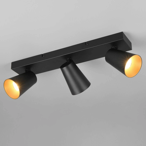 Punktowa lampa sufitowa Sharp 817100332 z regulacją tuba reflektor czarna