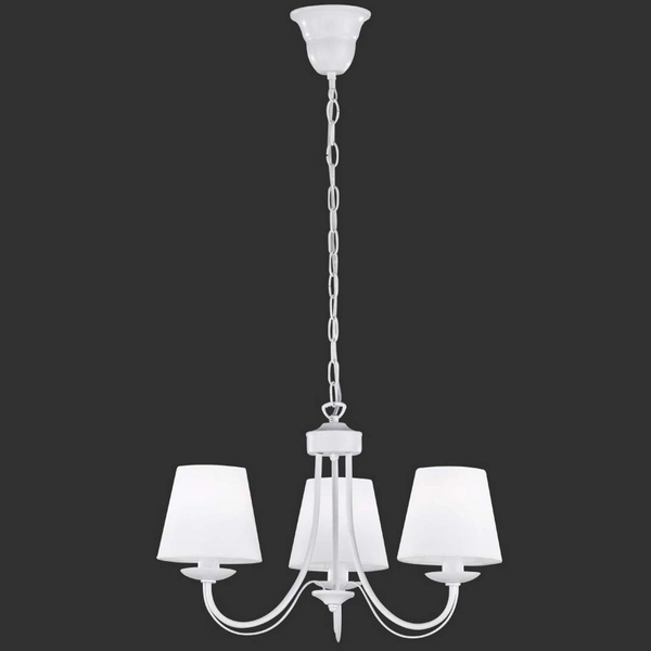 Żyrandol nad łóżko Cortez 110600331 biała lampa wisząca klasyczna