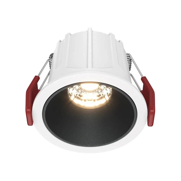 Lampa wpuszczana Alfa DL043-01-10W3K-D-RD-WB LED 10W 3000K biały czarny