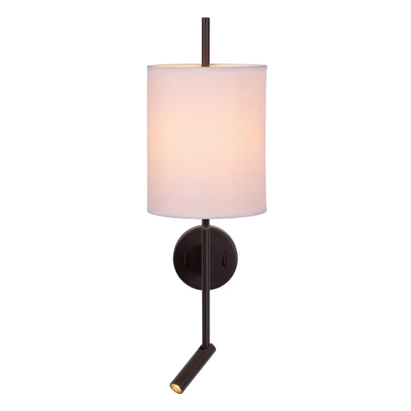 Kinkiet ścienny metalowy Magic 68211/82/30 Lucide LED 3W 2700K tuba czarna