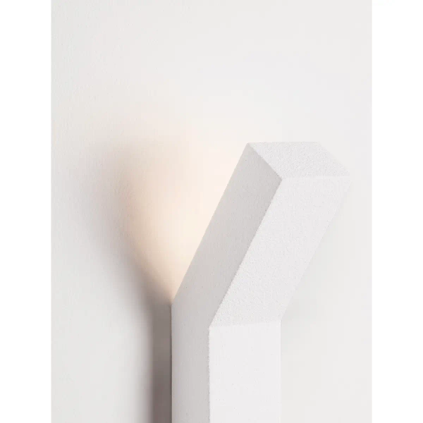 Ścienna lampa gipsowa DORSELA LE45576 minimalistyczna biała