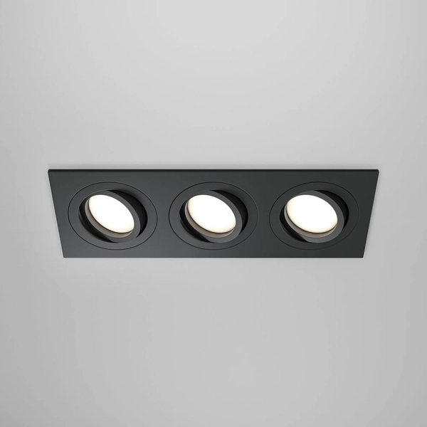 Sufitowa lampa wpuszczana Atom DL024-2-03B spot czarny