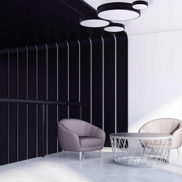 Sufitowa lampa salonowa 137623622037 czarna z sensorem