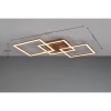 Ledowy sufitowy plafon ASTRIL DL165-64493 LED 31W 3000K kwadraty brązowy