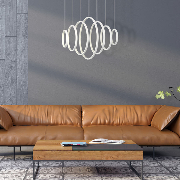 LAMPA wisząca VERTIGO ML335 Milagro dekoracyjna OPRAWA zwis LED 86W 4000K LISTWA sufitowa biała