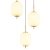 Potrójna wisząca lampa Ewald 15217-3 LED 20W 3000K kule mosiądz białe