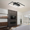 Dekoracyjna lampa sufitowa 144 Domeno LED 48W 3000K-6000K czarna
