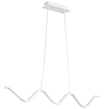 Wisząca lamp nad stół fala ZIGZAG ST-MD240602 WHITE LED 13W 3000K biała