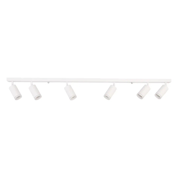 Minimalistyczna sufitowa lampa Pipe Ring Spot ML2076 belka biały