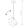 LAMPA sufitowa EYE SUPER A 6502 Nowodvorski metalowa OPRAWA spot tuba czarna