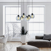 Salonowa lampa wisząca molekułowa Cubus 2833 TK Lighting szklana przydymiona