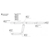 Szynoprzewód Track AZ4731 do 1-fazowego systemu metalowy czarny 1,5m