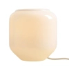 Biała lampka nocna FLASK  1xE27 ze szkła na stolik do sypialni 8500B20_S