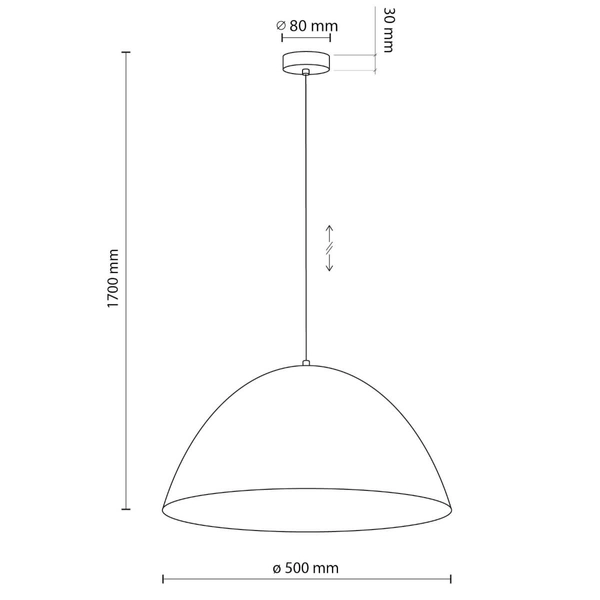 Jadalniana lampa zwisowa Faro 4509 zwis loft kopuła brązowa