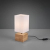 Nocna lampka Woody R50171030 RL Light kostka eko japandi drewniana biała